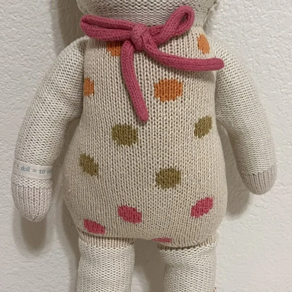 Cuddle + Kind Lucy the Lamb Plush Knit Handmade Doll Stuffed Animal 20